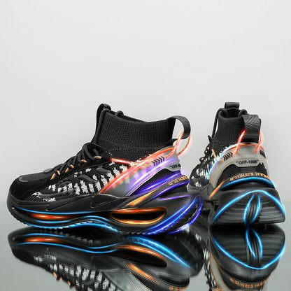 Men's casual shoes with increased breathability