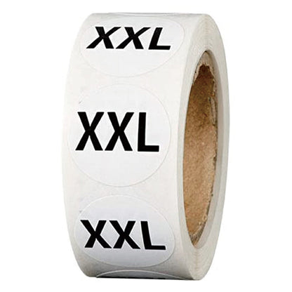 S M L XL Size Clothes Hat Size Sticker Sticker