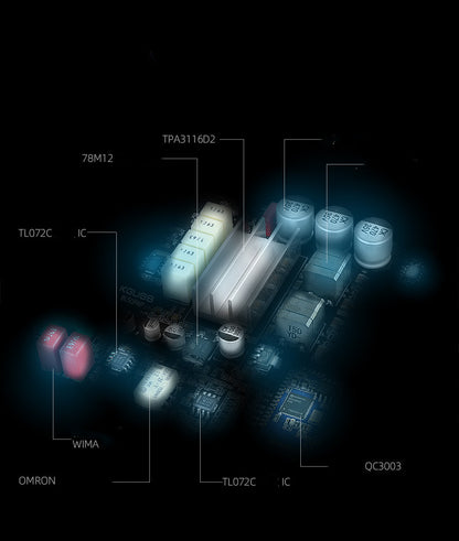 Bluetooth 5.0 HIFI Fever 50W*2 Digital Power Amplifier