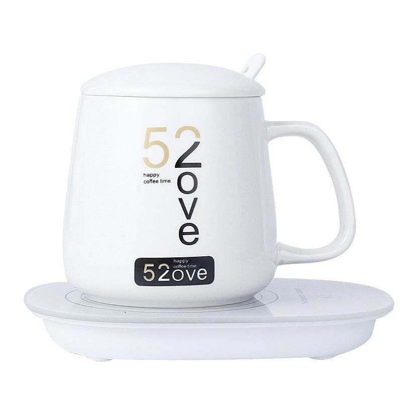 Constant Temperature 55 Degrees Coaster Gift Box Desktop Warming Coaster