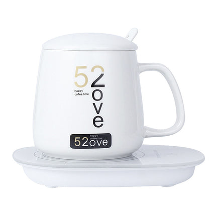 Constant Temperature 55 Degrees Coaster Gift Box Desktop Warming Coaster