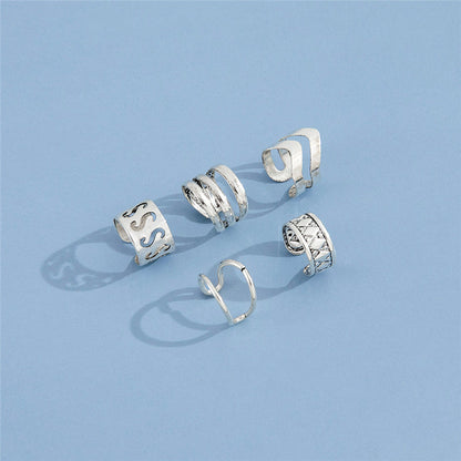 Simple And Simple Hollow S-shaped Non-pierced Ear Clip