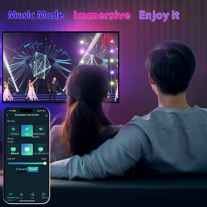 Graffiti Smart Acousto-optic Synchronous TV Ambience Light