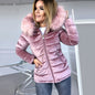 Ladies winter velvet coat faction overcomes
