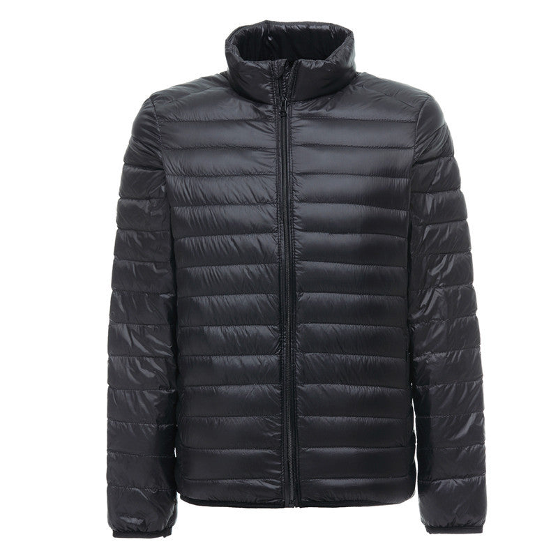 Lightweight Down Jacket Men's Stand Collar Plus Size