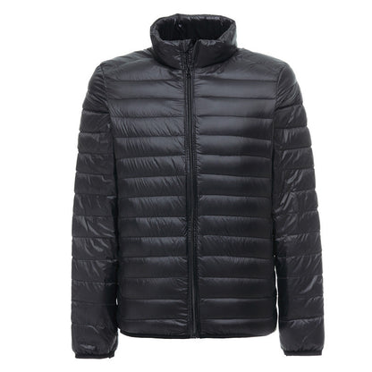 Lightweight Down Jacket Men's Stand Collar Plus Size
