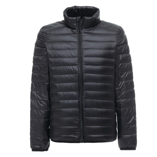 Lightweight Down Jacket Men's Stand Collar Plus Size