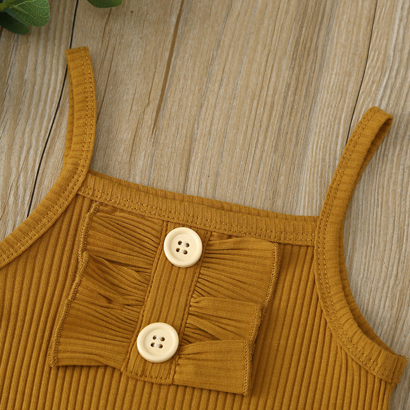 Fashion suspender jumpsuit skirt