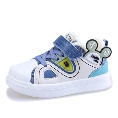 Warm baby quilted casual sneakers