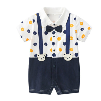 Men's baby onesie gentleman's dress