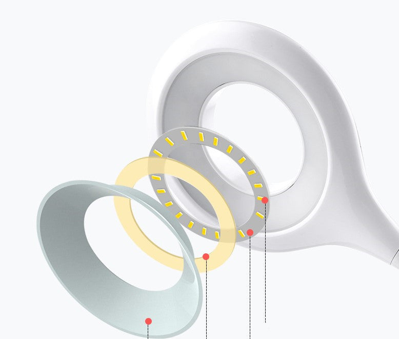 Ring clamp charging table lamp