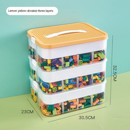 Children's Building Block Toy Parts Classification Storage Box