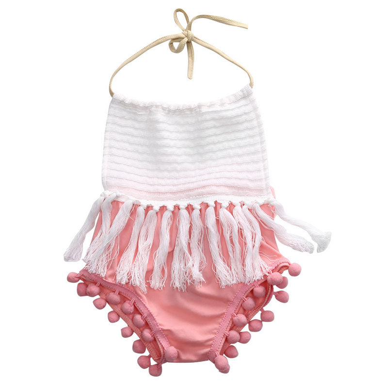 White embroidered lace tie