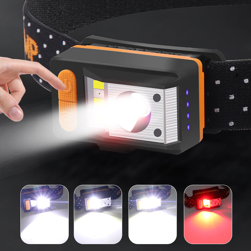 Rechargeable Built-in Fixed-focus Sensor Headlight