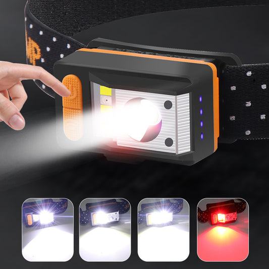 Rechargeable Built-in Fixed-focus Sensor Headlight