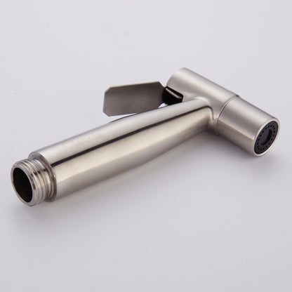 Free shipping SUS304 Stainless Steel Nickle Bathroom Handheld Bidet Shattaf Sprayer Transforms Toilet Into Spray BidetVaporizer