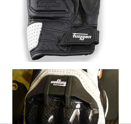 Motorcycle Locomotive Equipment Knight Carbon Fiber Leather Windproof Men and women Four Seasons Anti-fall Off-road Racing Riding Gloves