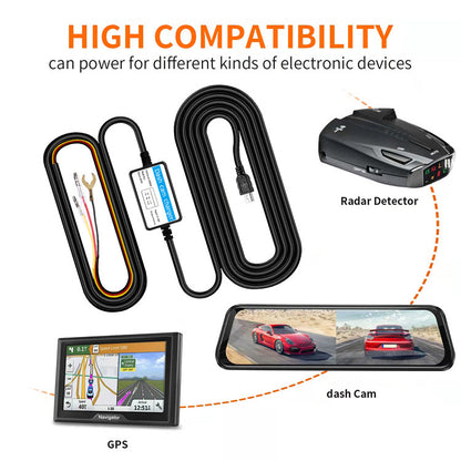 Car Step-down Wire Three-core Cable Stream Media Driving Recorder Power Cord