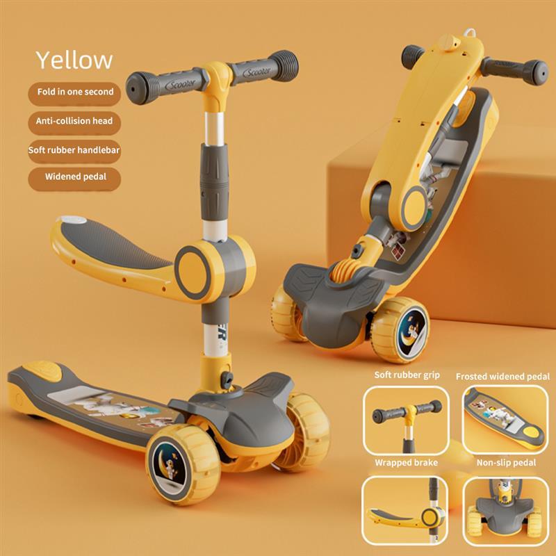 Home Fashion Music Three Or Four Wheel Scooter