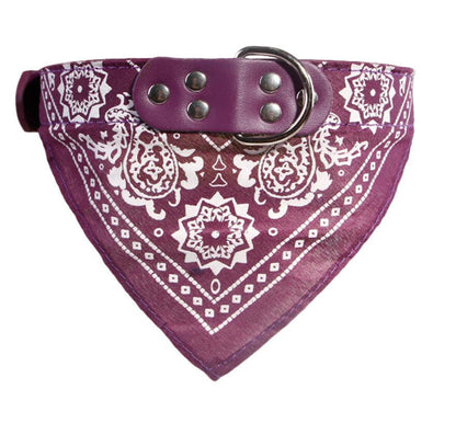 Printed triangle scarf saliva towel small dog collar