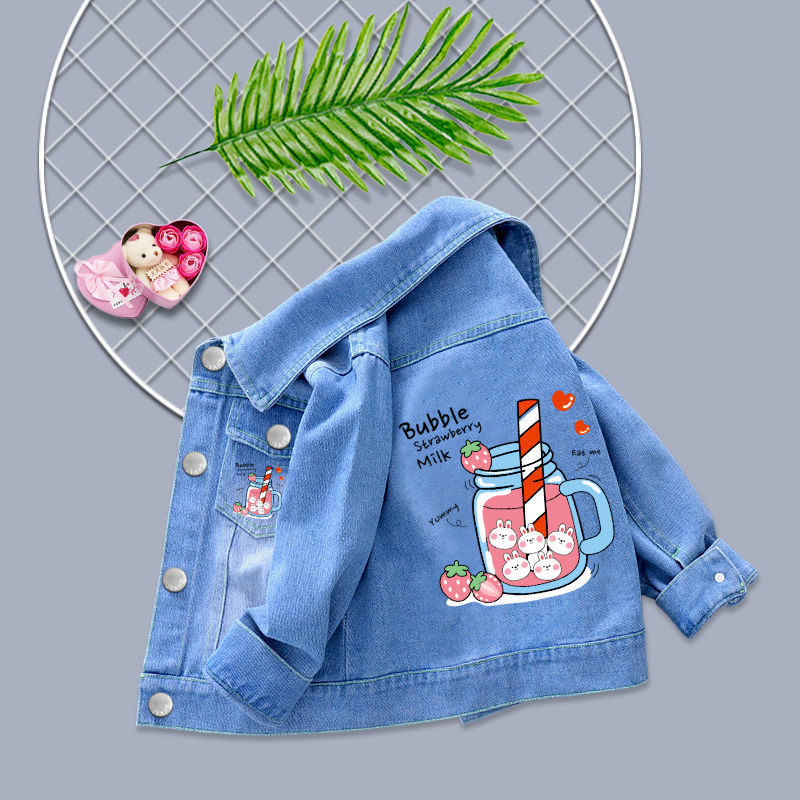 New Top Children's Denim Coat Korean Jacket