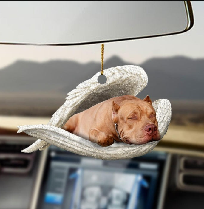Car Pendant Sleeping Dog Angel Home Decor Acrylic Showcase Hanging Ornaments For Doors