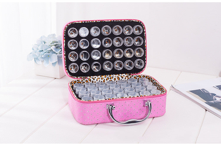 Novel With Bottle 56 Grid Diamond Painting Sub-diamond Bag Storage Bottle Carrying Case Suitcase