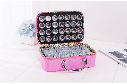 Novel With Bottle 56 Grid Diamond Painting Sub-diamond Bag Storage Bottle Carrying Case Suitcase