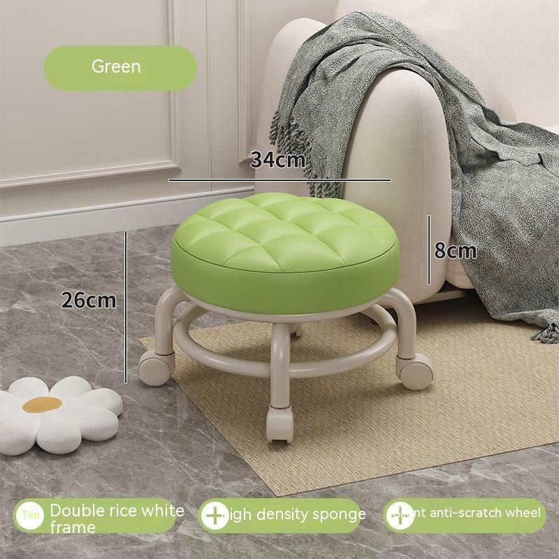 Household With Wheels Rotating Floor Cleaning Low Stool
