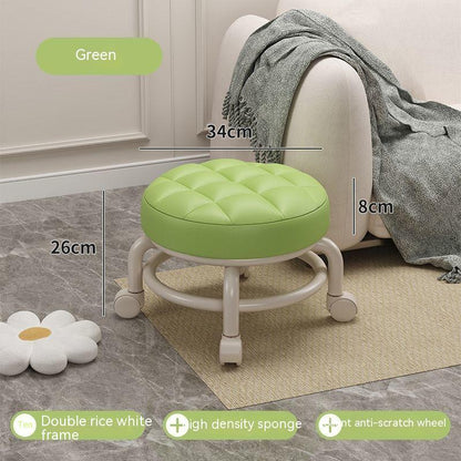 Household With Wheels Rotating Floor Cleaning Low Stool