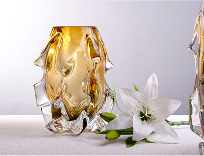 Creative Crystal Glass Vase Flower Arrangement Art Ornaments
