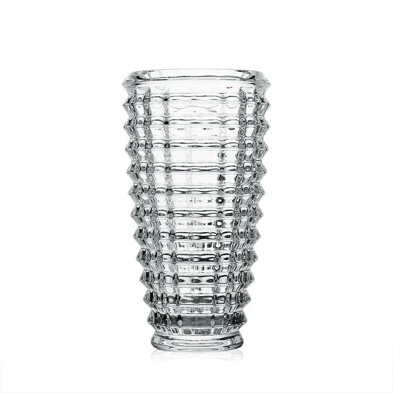 Simple Thickened Aggravated Glass Crystal Vase