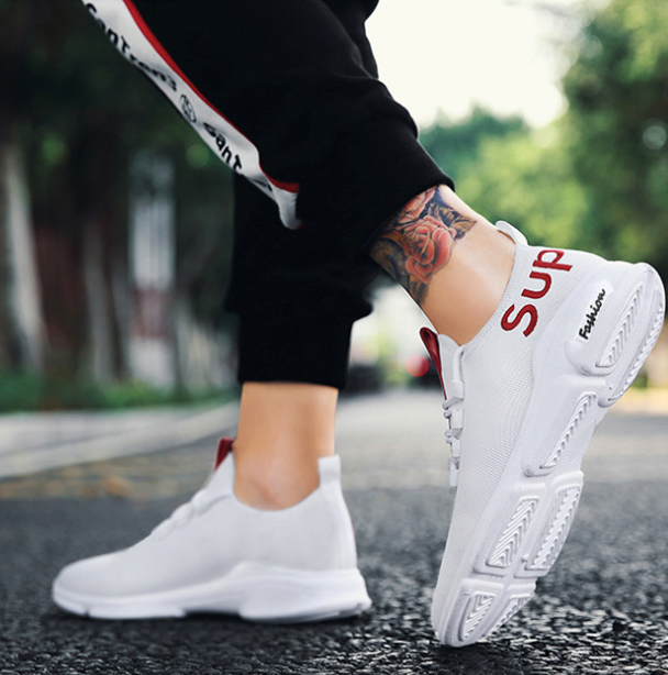 New men's sports shoes trend shoes fashion sports casual shoes students running shoes single shoes
