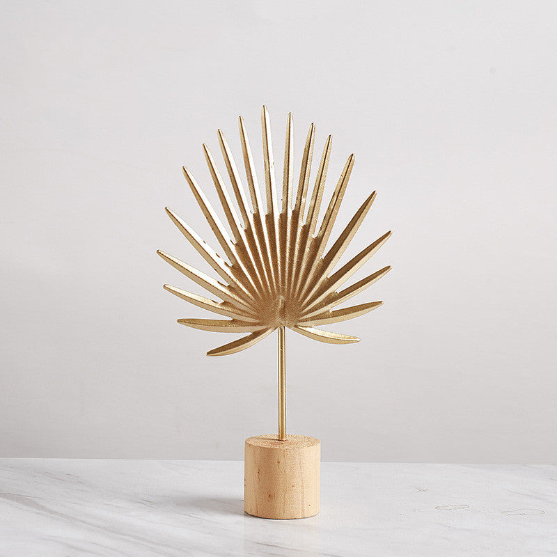 Iron Terrazzo Leaf Style Table Top Decoration