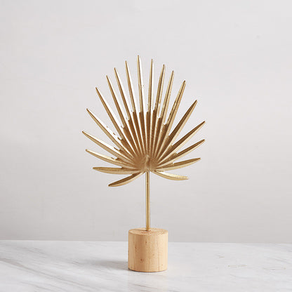 Iron Terrazzo Leaf Style Table Top Decoration