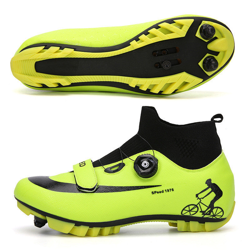 Outdoor Mountain Lock Cycling Shoes Men's Bicycle Power Shoes