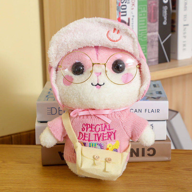 Cute net red hamster doll