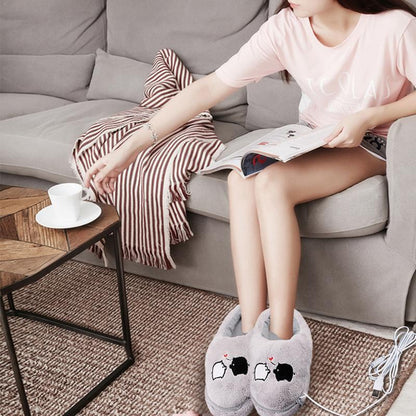 Separate feet usb foot warmers electric heating shoes