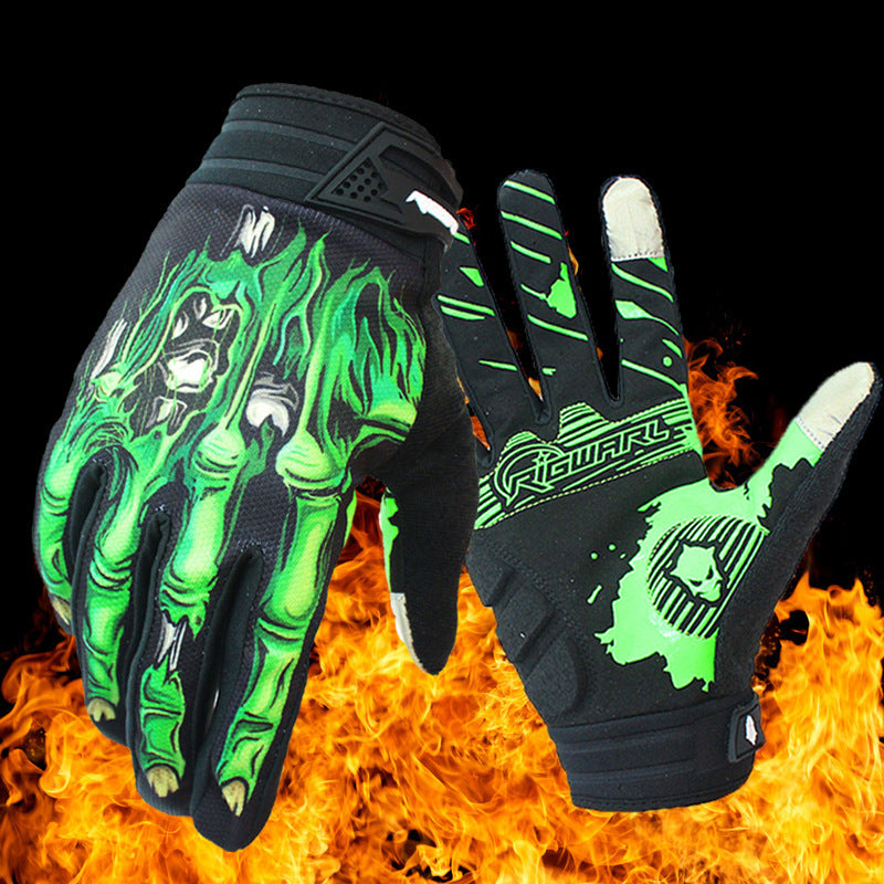 Full finger touch screen non-slip gloves