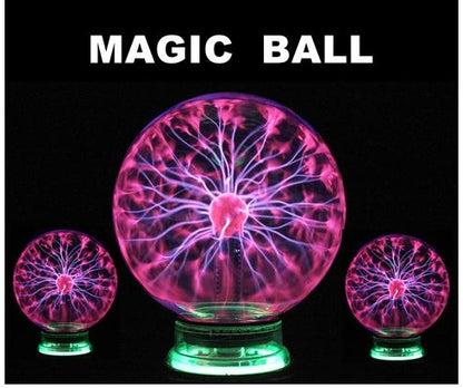 Plasma Lightning Ball Electronic Magic Light Electrostatic Induction Ball Magic Ball With Music 4 Inch 5 Inch  6 Inch