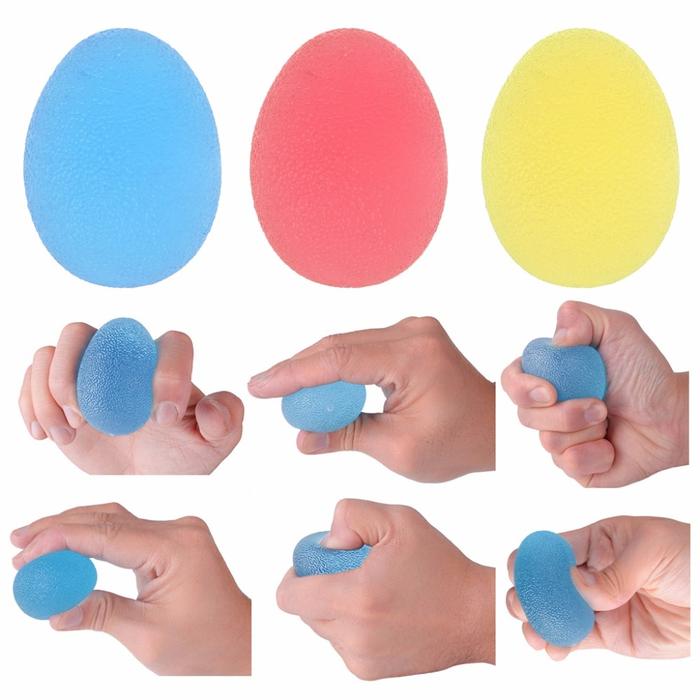 Hands Expander Silicone Egg Massage Hand Expander Gripper Strengths Stress Relief Ball Forearm Finger Exercise Equipment 4 Color