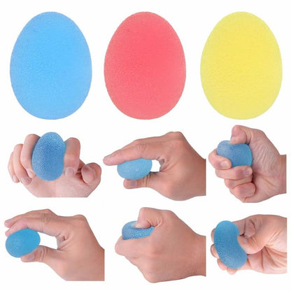 Hands Expander Silicone Egg Massage Hand Expander Gripper Strengths Stress Relief Ball Forearm Finger Exercise Equipment 4 Color