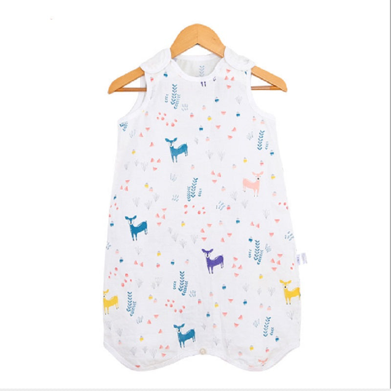Baby Cotton Double Gauze Printed Vest