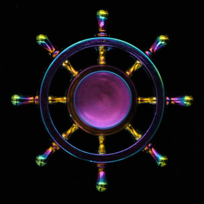 Electroplating colorful fingertip spinning top