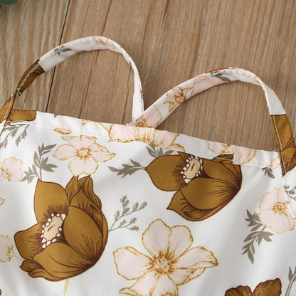 Fashion suspender jumpsuit skirt