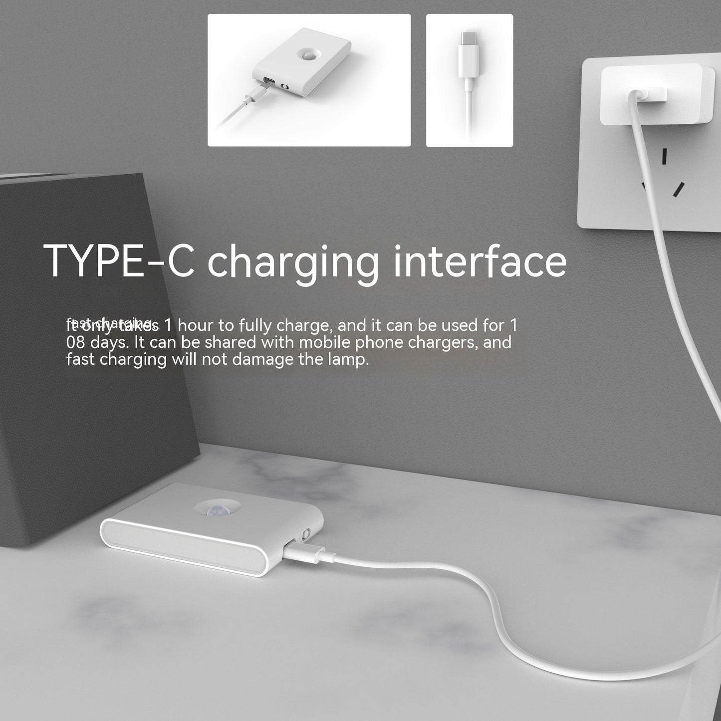 Intelligent Human Body Light Energy Double Induction Night Light