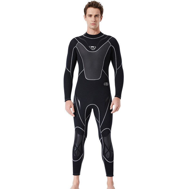 Long-sleeved windsurfing winter bathing suit