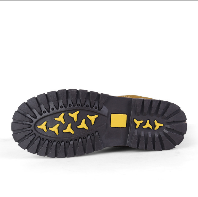 New Martin boots men Large size outdoor warm high help plus velvet large size leather Martin boots