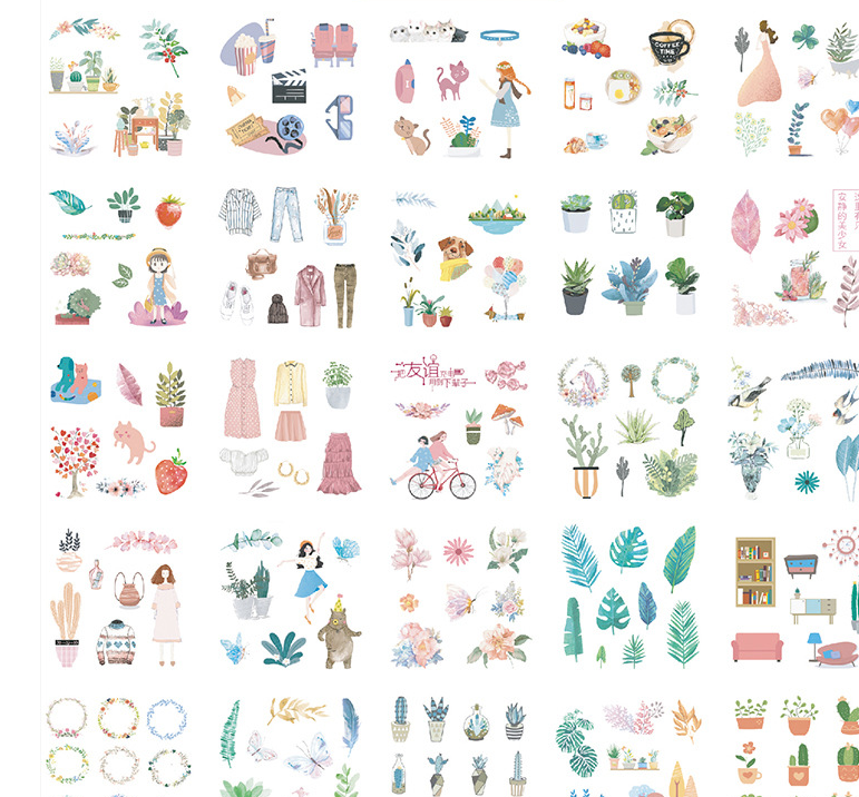 Gift box set sticker