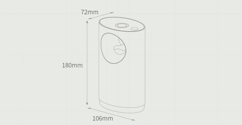 Household bedroom mute analog humidifier